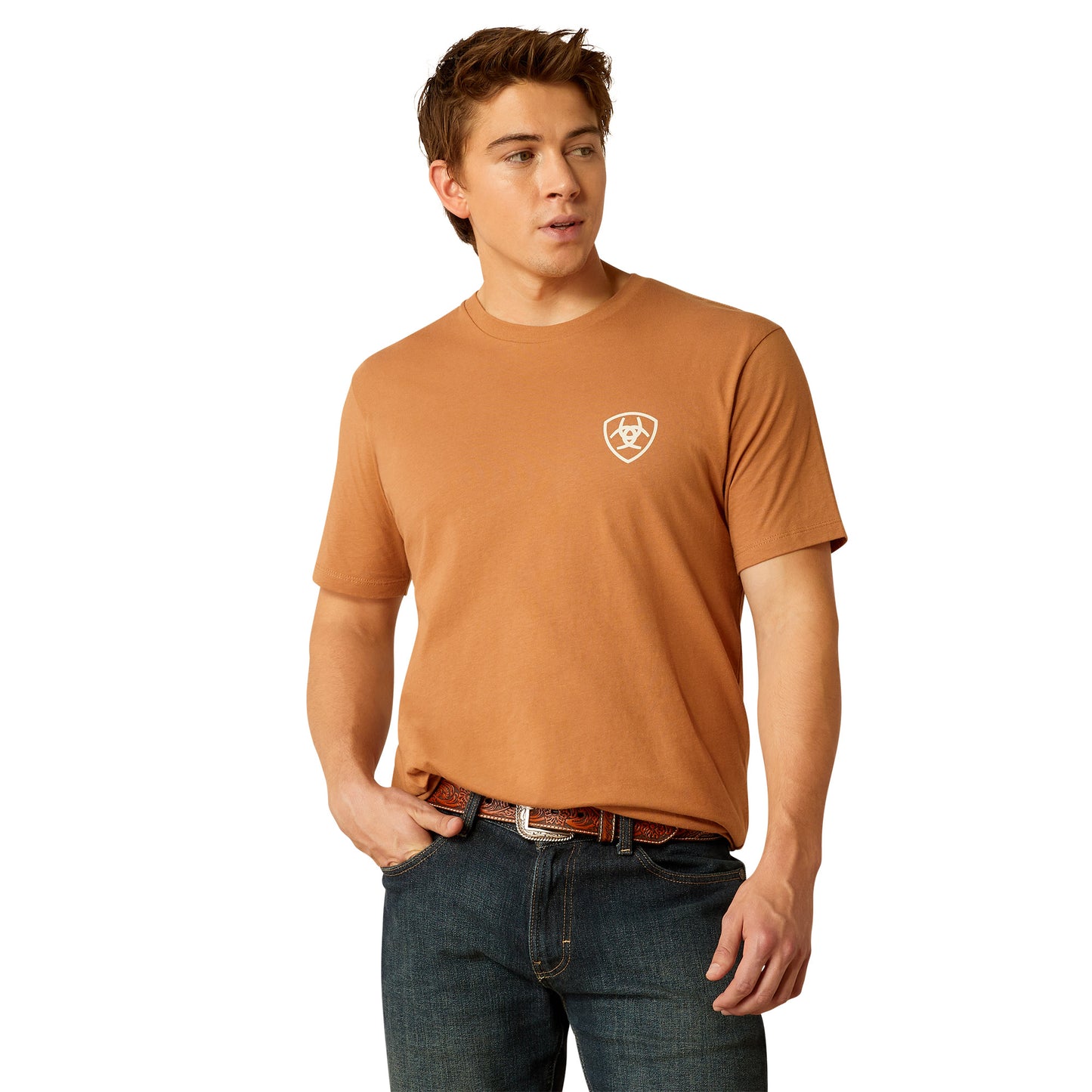 Ariat Men's Horizon Oasis Chipmunk Orange T-Shirt 10052505