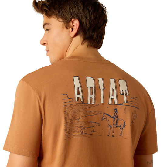 Ariat Men's Horizon Oasis Chipmunk Orange T-Shirt 10052505