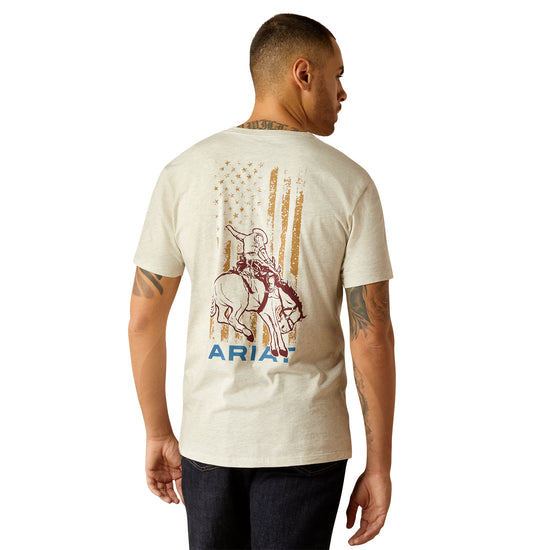 Ariat Men's Rodeo Proud Oatmeal Heather T-Shirt 10052507