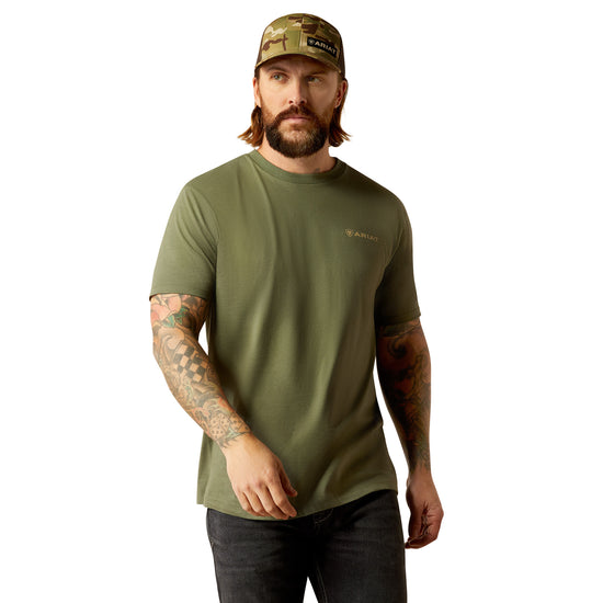 Ariat Men's Duck Surplus Green Short Sleeve T-Shirt 10052574