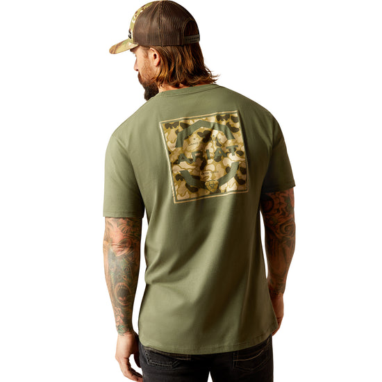 Ariat Men's Duck Surplus Green Short Sleeve T-Shirt 10052574