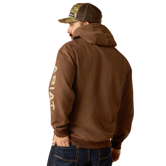 Ariat Mens Chestnut Tan Logo Hoodie 10052769