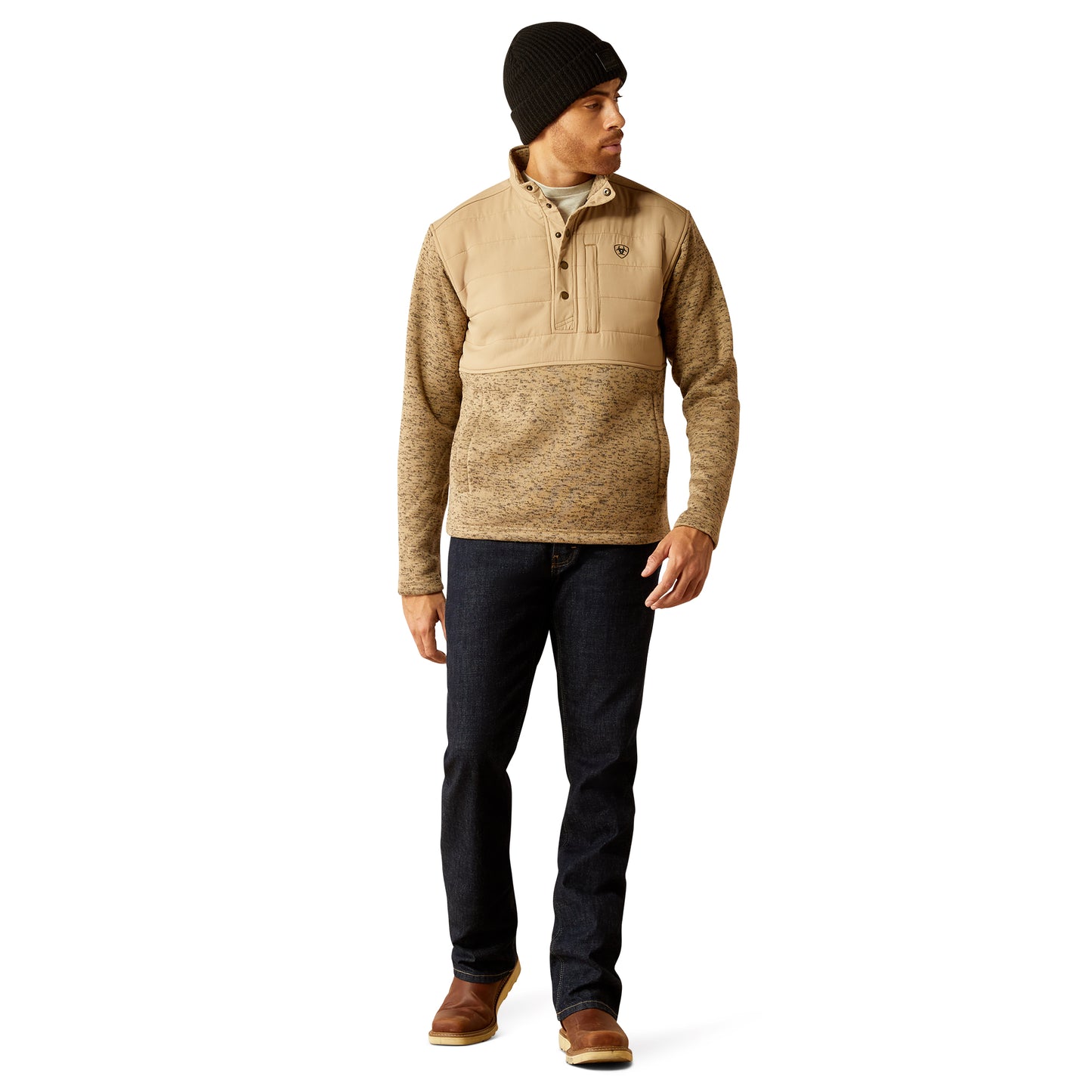 Ariat Men's Caldwell Reinforced Chinchilla Snap Sweater 10052779