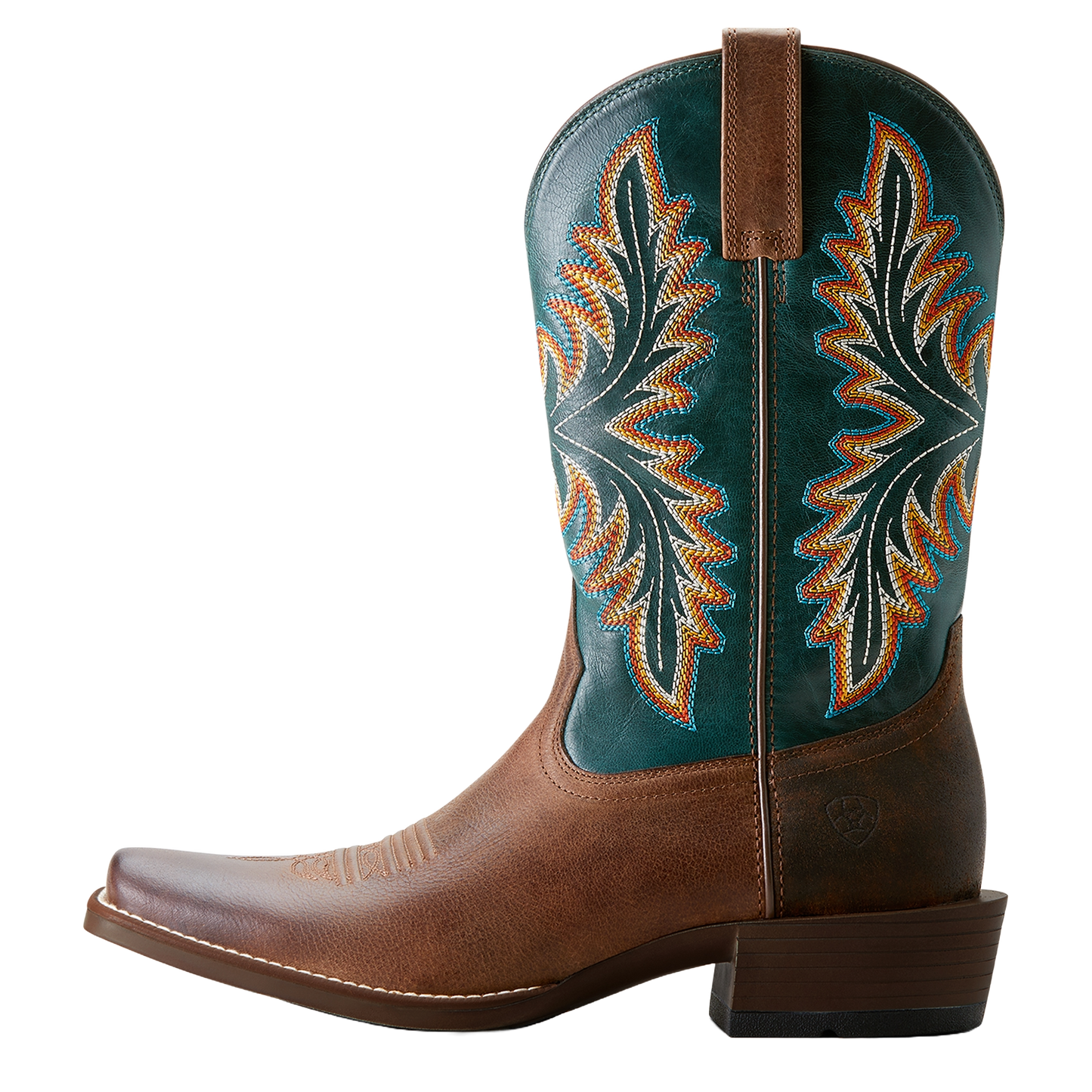 Ariat Men's Renegade Vintage Oak & Deep Teal Cowboy Boots 10053696