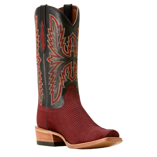 Ariat Men's Futurity Relentless Golde Rush Red Lizard Cowboy Boot 10053723