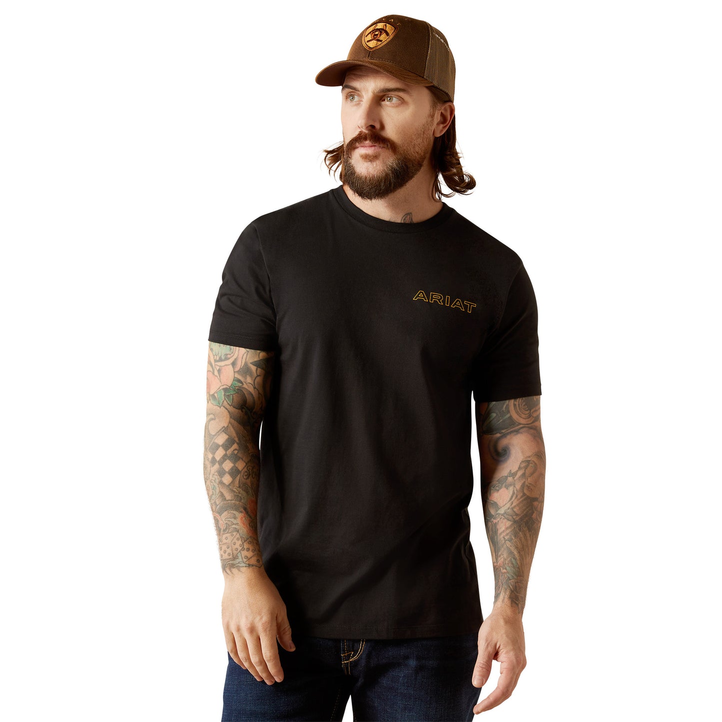 Ariat Men's Western Wear Black Short Sleeve T-Shirt 10053994