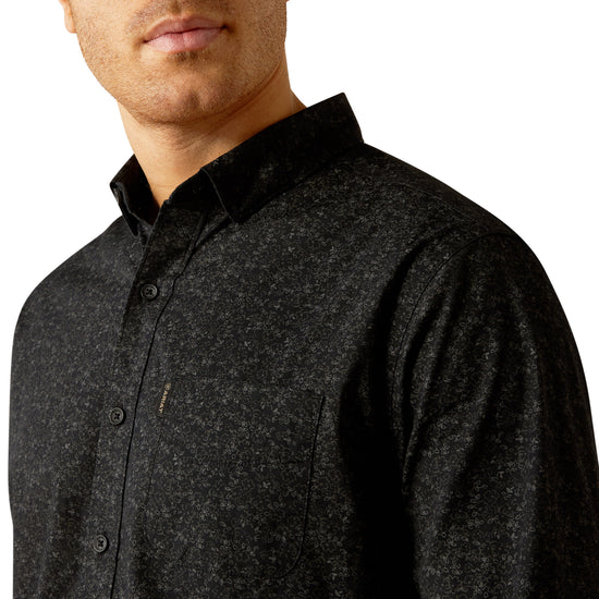 Ariat Men's Marcel Modern Fit Black Button Down Shirt 10054063