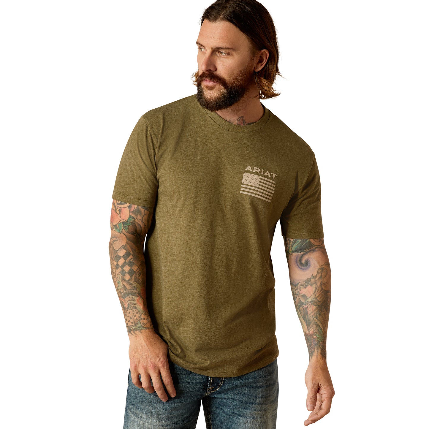 Ariat Men's Freedom Military Heather T-Shirt 10054176