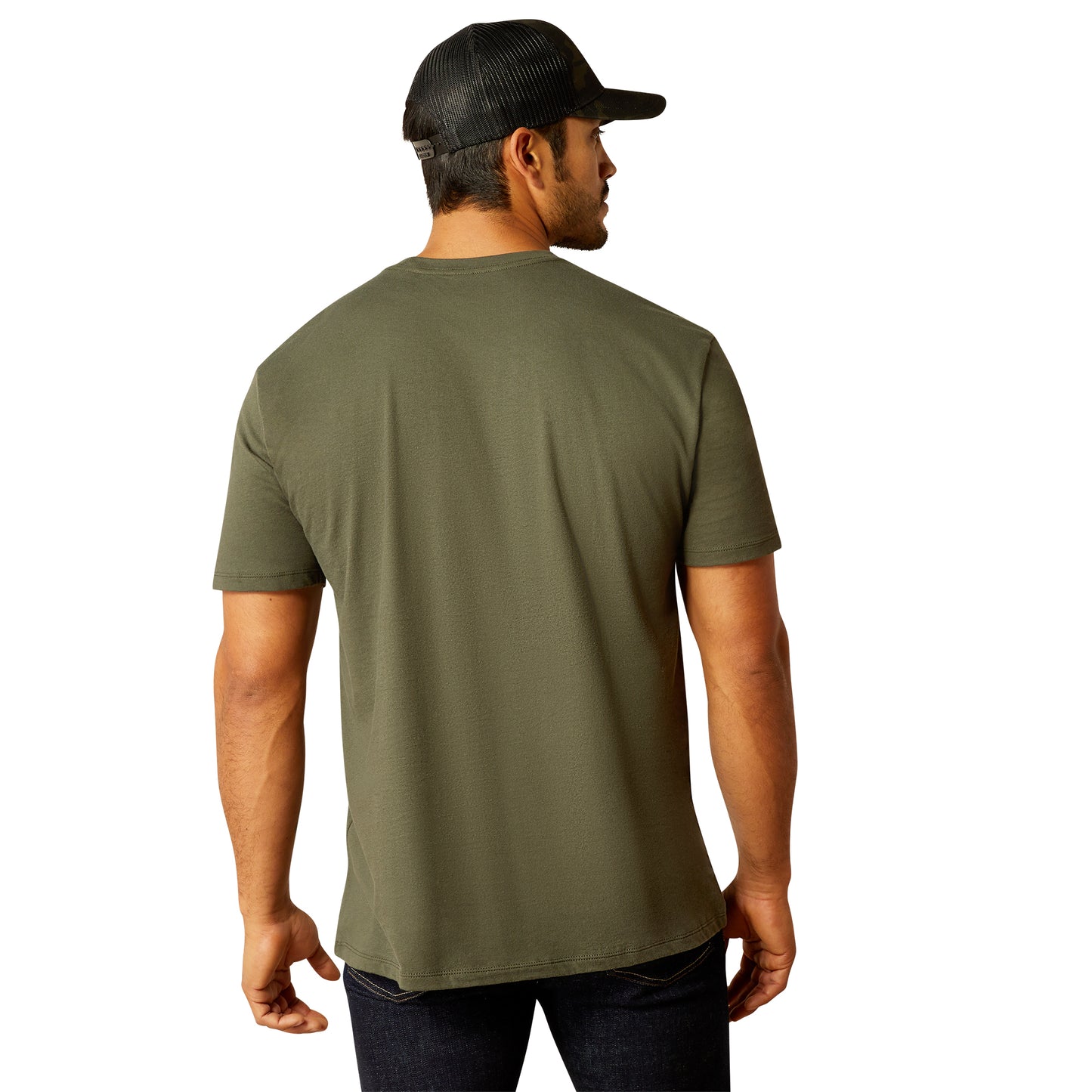 Ariat Men's Liberty USA Digi Camo Dark Olive Green T-Shirt 10054177