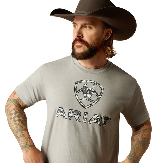 Ariat Men's Liberty USA Digi Camo Stone Heather T-Shirt 10054178