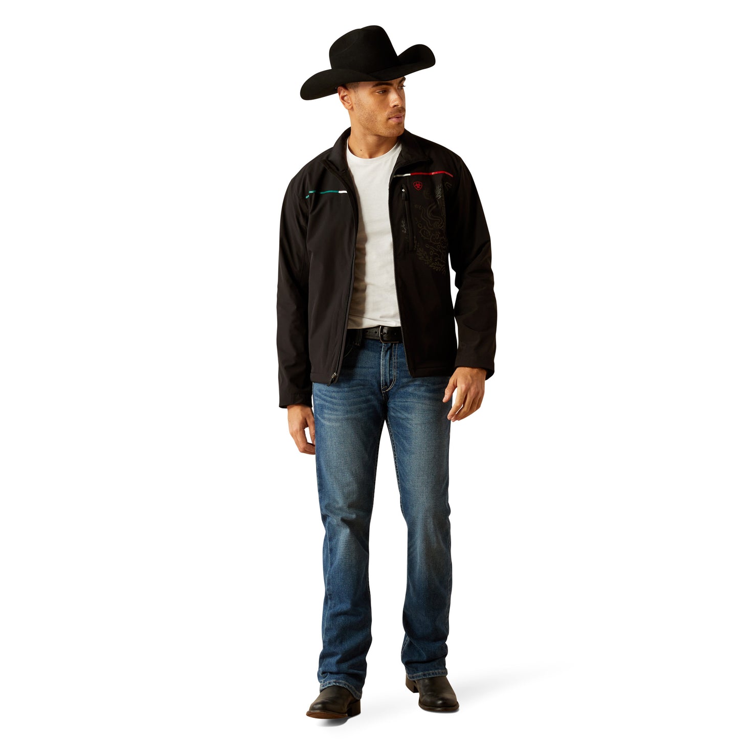 Ariat Men's Pioneer Black StretchShell Mexico Jacket 10054234