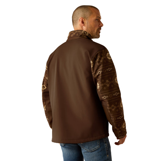 Ariat Men's Logan Banyan Bark Southwest Print Softshell Jacket 10055416