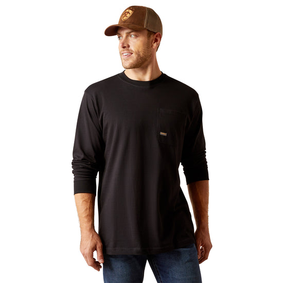 Ariat Men's Rebar Cotton Strong™ WHLF Graphic Black Work T-Shirt 10052053