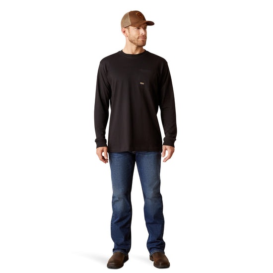 Ariat Men's Rebar Cotton Strong™ WHLF Graphic Black Work T-Shirt 10052053