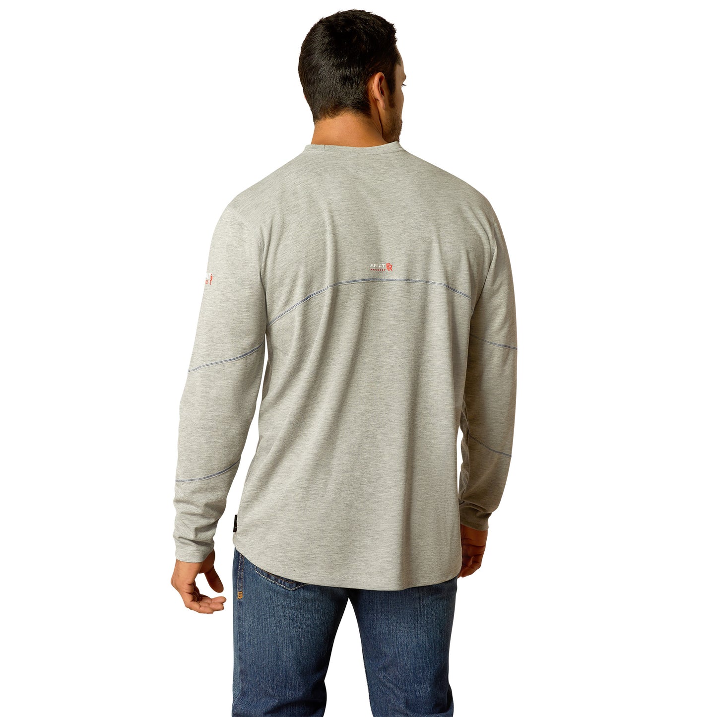 Ariat Men's FR Primo Heather Grey Baselayer Shirt 10052065