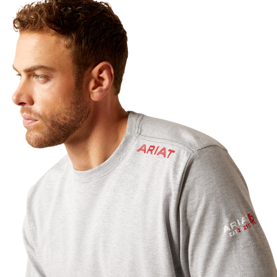 Ariat Men's FR Born For This Heather Grey Work T-Shirt 10052073