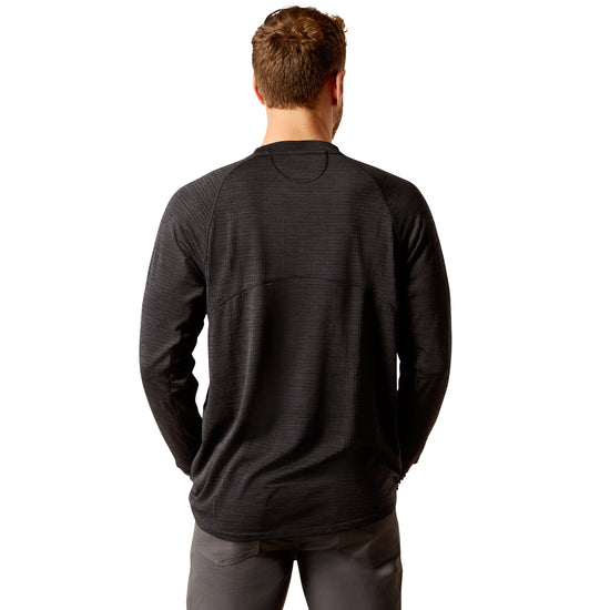 Ariat Men's Rebar Gridwork Crewneck Black T-Shirt 10052075