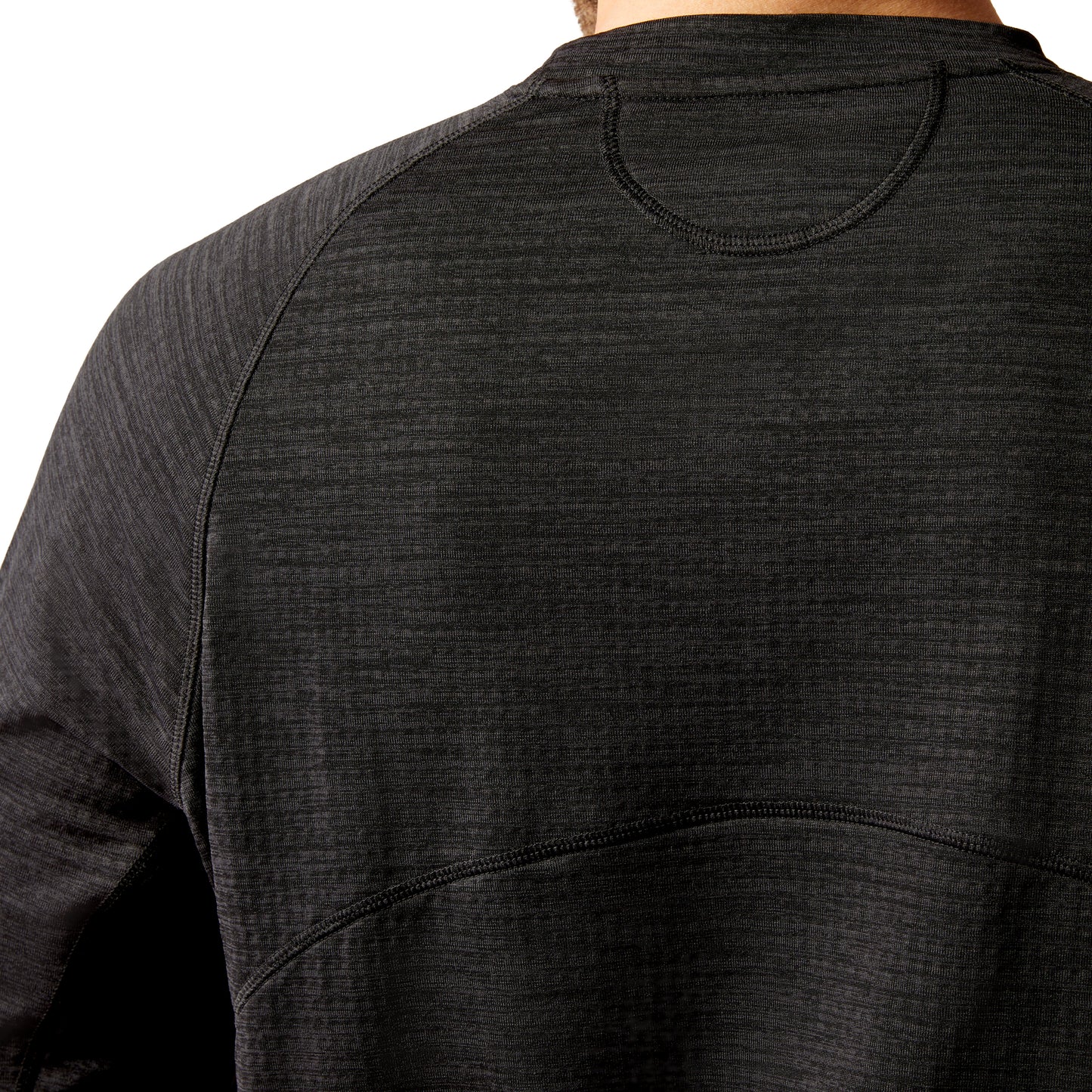 Ariat Men's Rebar Gridwork Crewneck Black T-Shirt 10052075