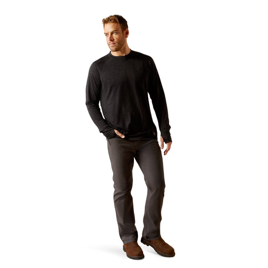 Ariat Men's Rebar Gridwork Crewneck Black T-Shirt 10052075