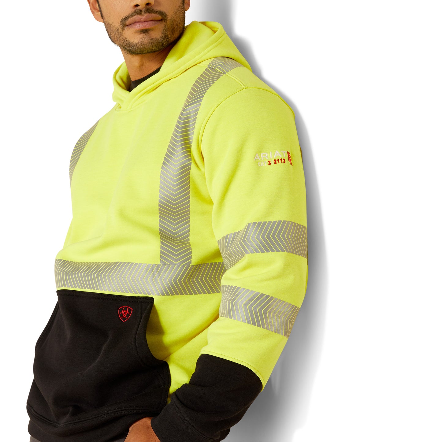 Ariat Men's FR Hi-Vis Neon Yellow Work Hoodie 10052589