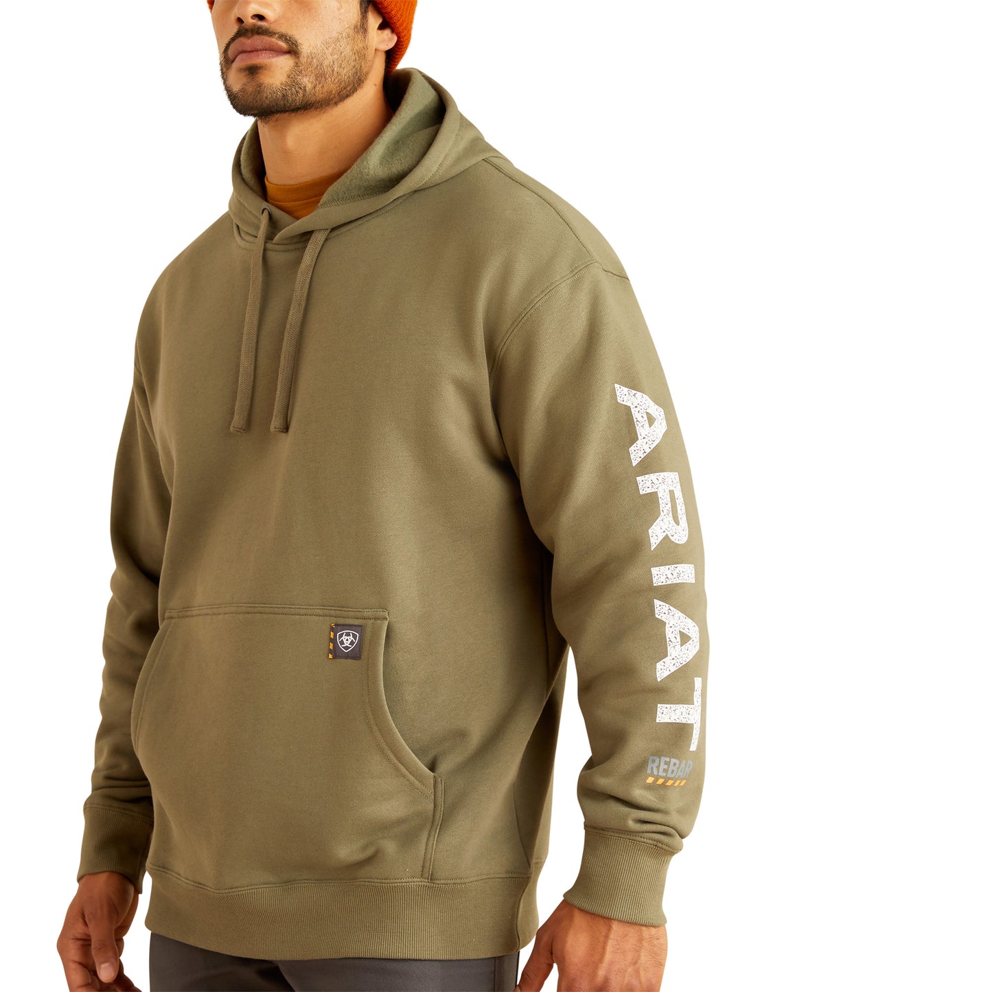 Ariat Men's Rebar Roughneck Deep Lichen Pullover Hoodie 10052721