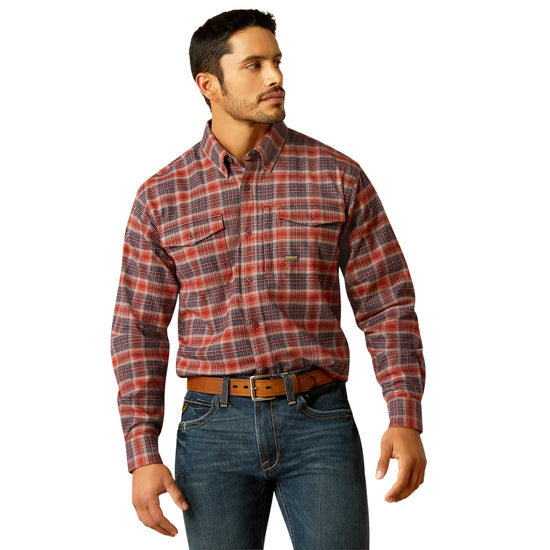 Ariat Men's Rebar Flannel DuraStretch Work Shirt 10052804