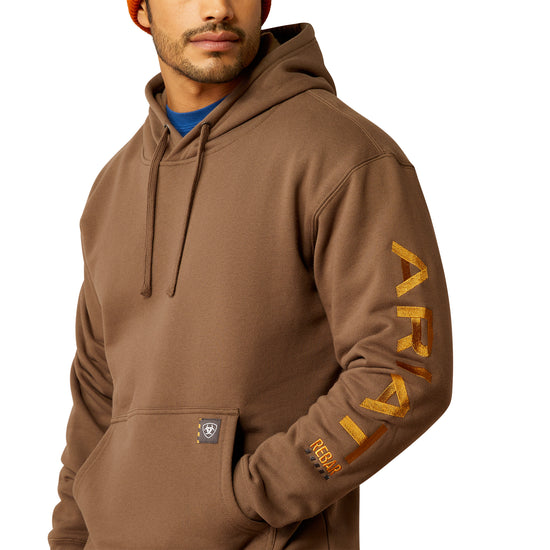 Ariat Men's Rebar Graphic Golden Brown Work Hoodie 10052867