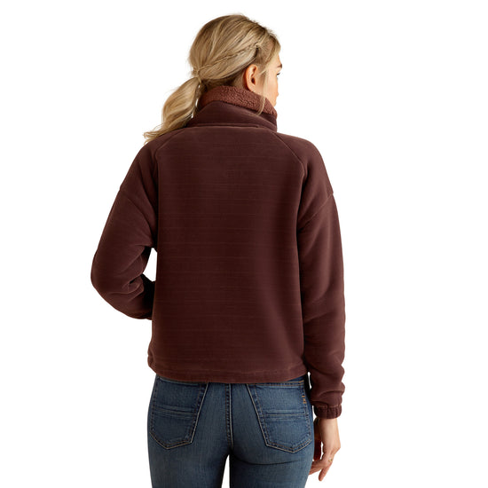 Ariat Ladies Lafayette Marron Full Zip Sweatshirt 10052659