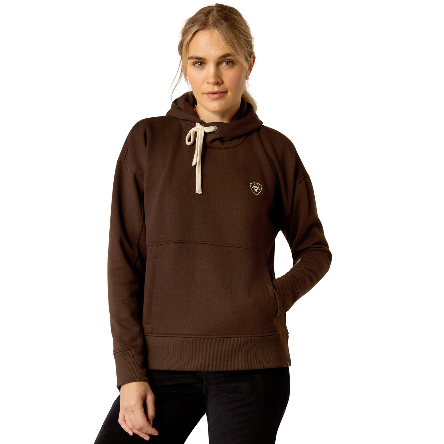 Ariat Ladies Rabere Graphic Dark Brown Hoodie 10052772