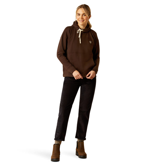 Ariat Ladies Rabere Graphic Dark Brown Hoodie 10052772