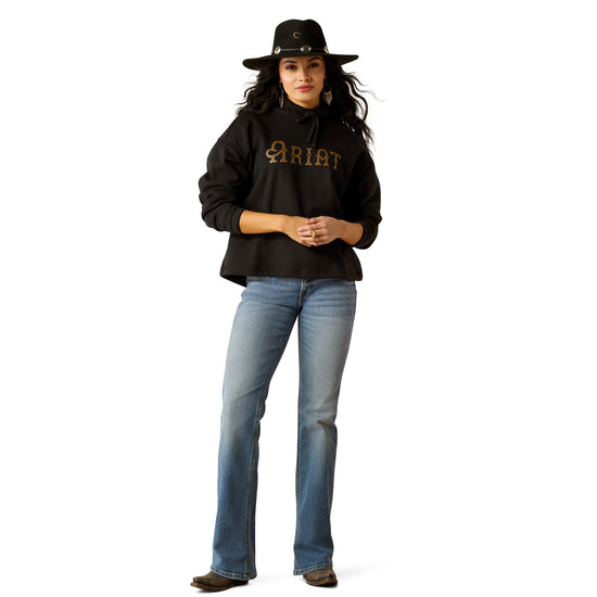 Ariat Ladies Essential Black Logo Hoodie 10052002