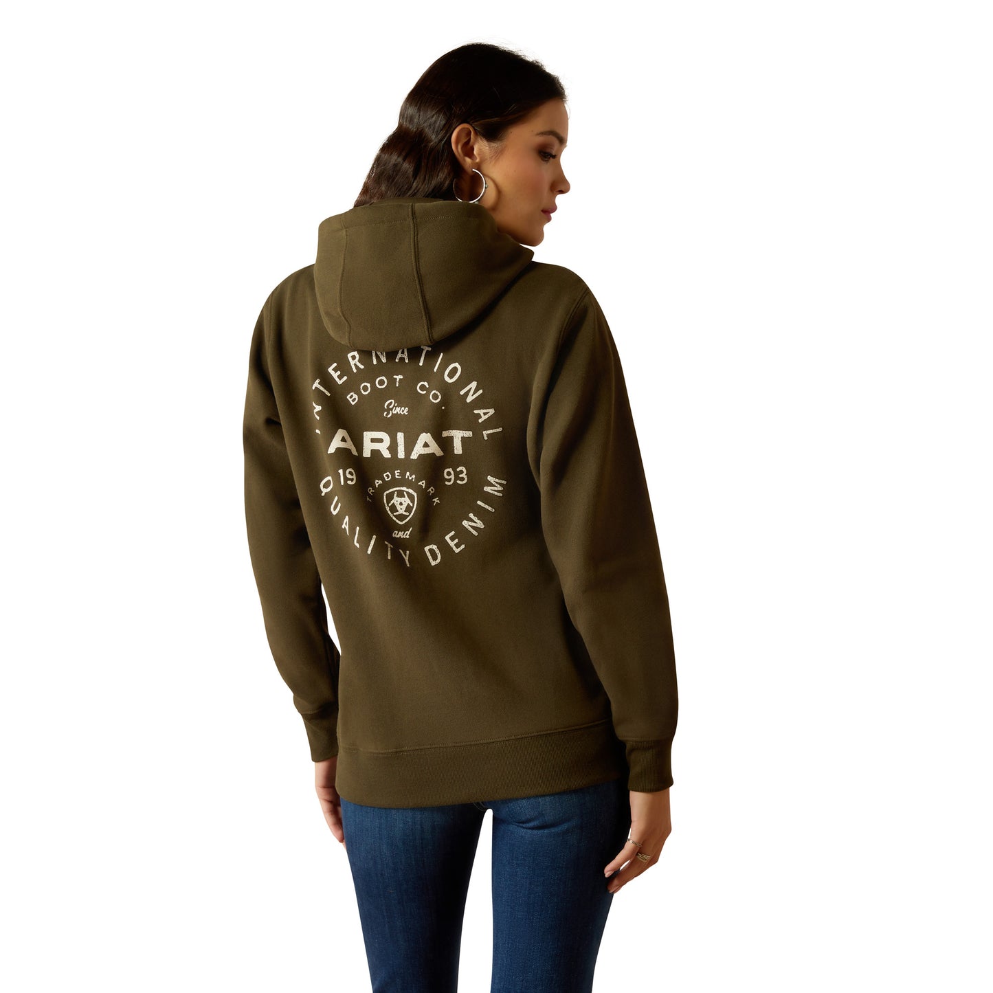 Ariat Ladies Stamp Relic Brown Hoodie 10052411