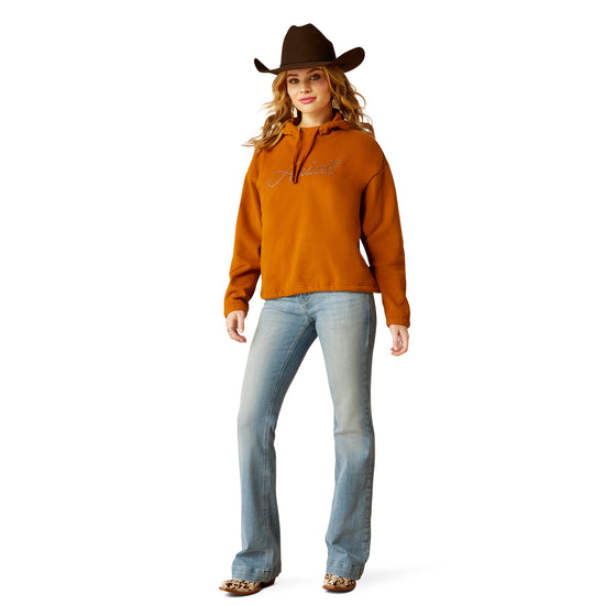 Ariat Ladies Essential Roasted Pecan Logo Hoodie 10052466