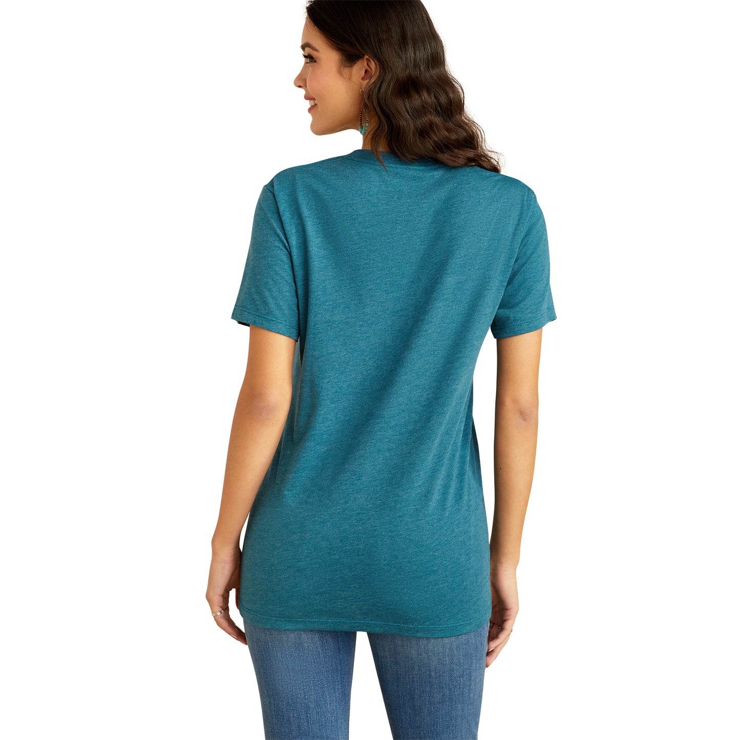 Ariat Ladies Bison Ranch Deep Sea Heather T-Shirt 10052540