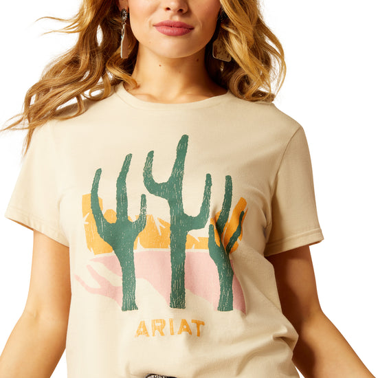 Ariat Ladies Saguro Modern Natural Tan T-Shirt 10052545