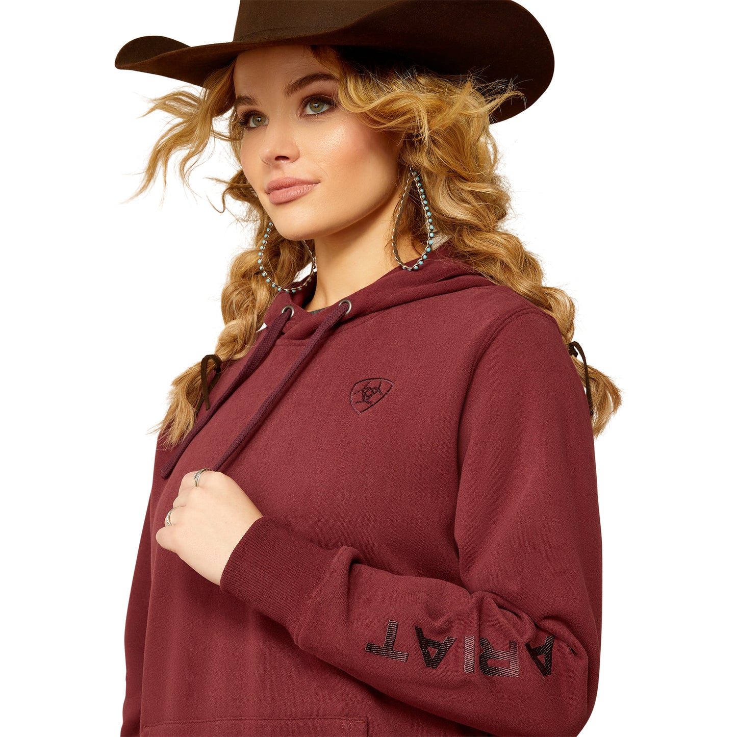 Ariat Ladies Tawny Port Red Logo 2.0 Hoodie 10052683