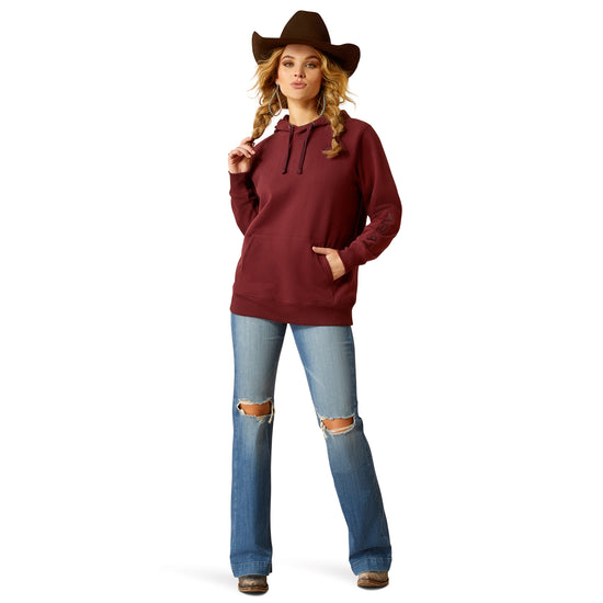 Ariat Ladies Tawny Port Red Logo 2.0 Hoodie 10052683