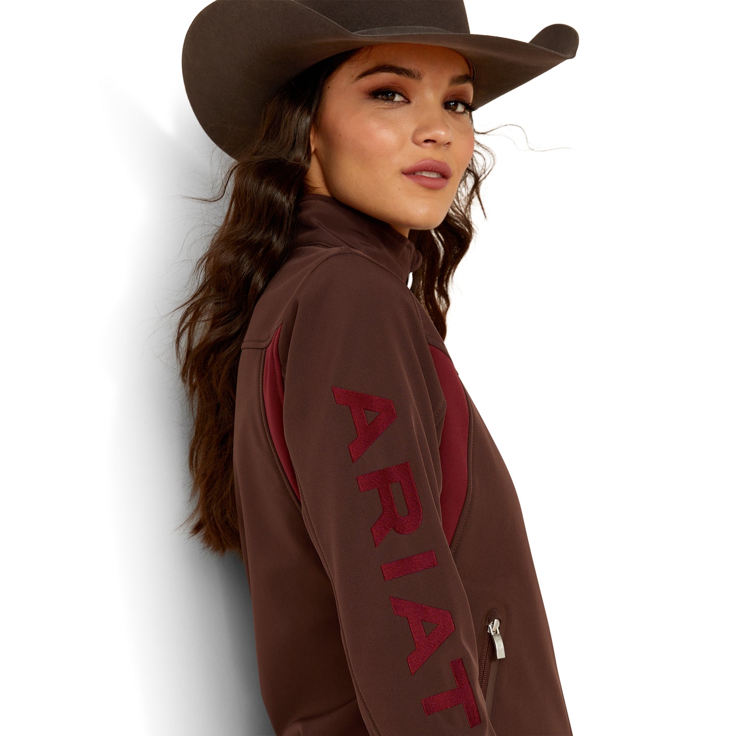 Ariat Ladies New Team Chocolate Plum Softshell Jacket 10052785