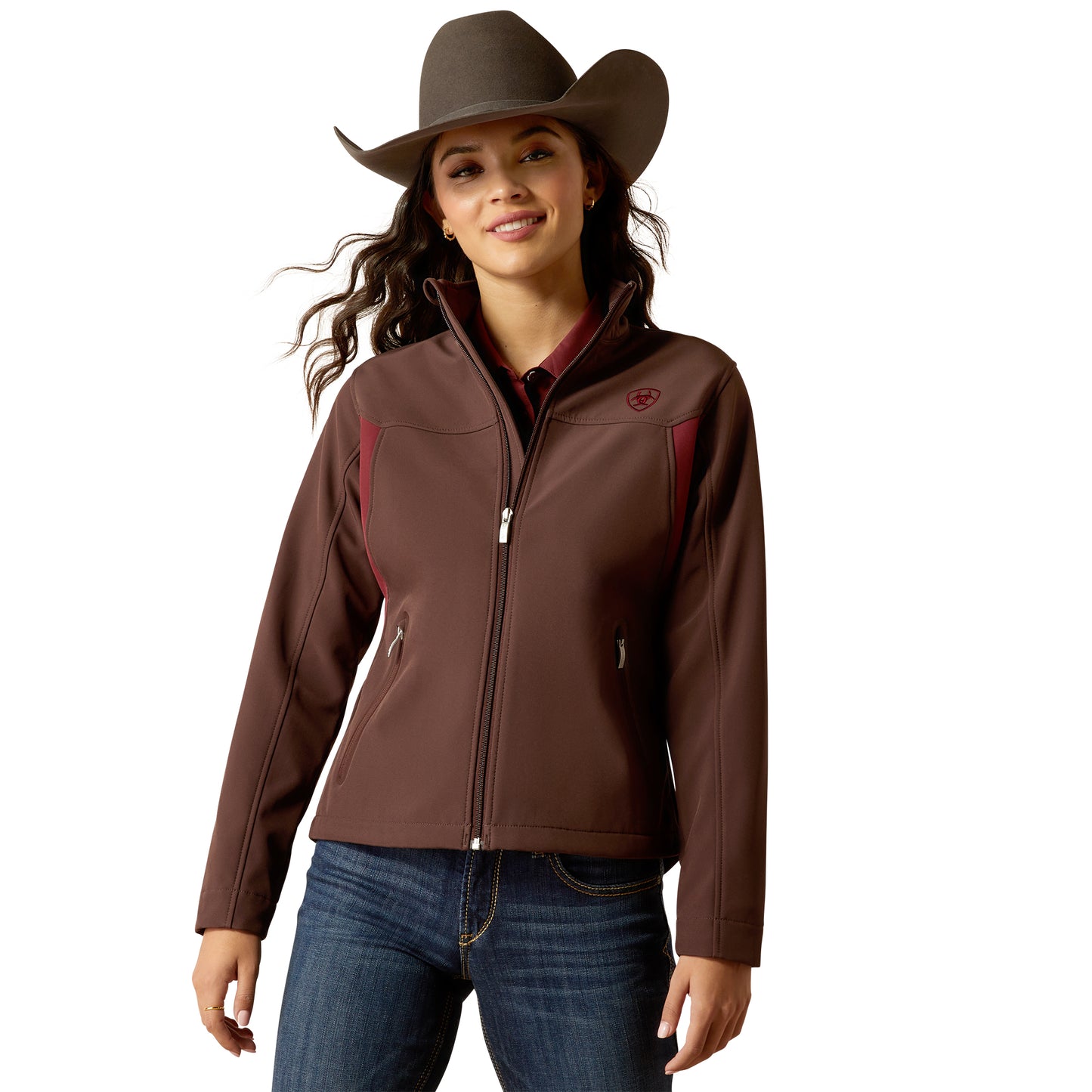 Ariat Ladies New Team Chocolate Plum Softshell Jacket 10052785