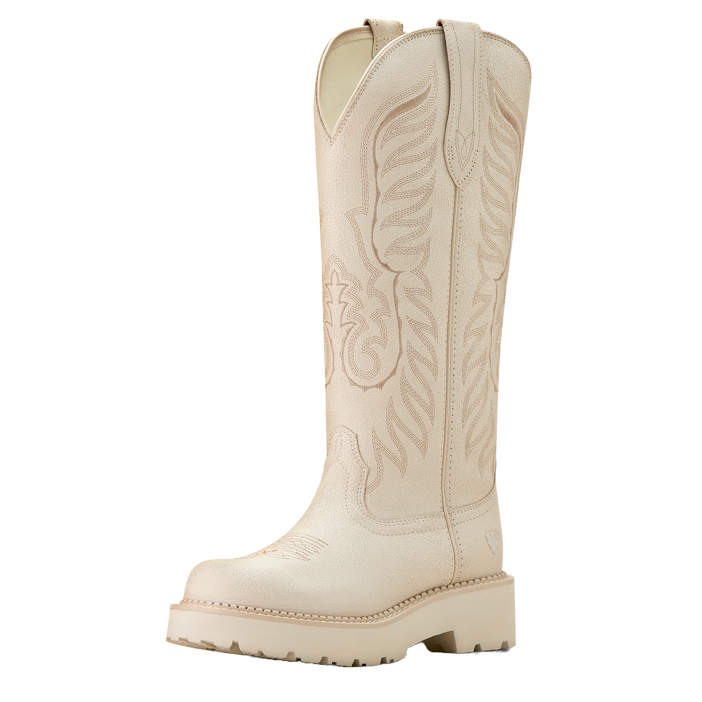 Ariat Ladies Tallbaby Distressed Ivory Western Boot 10053594