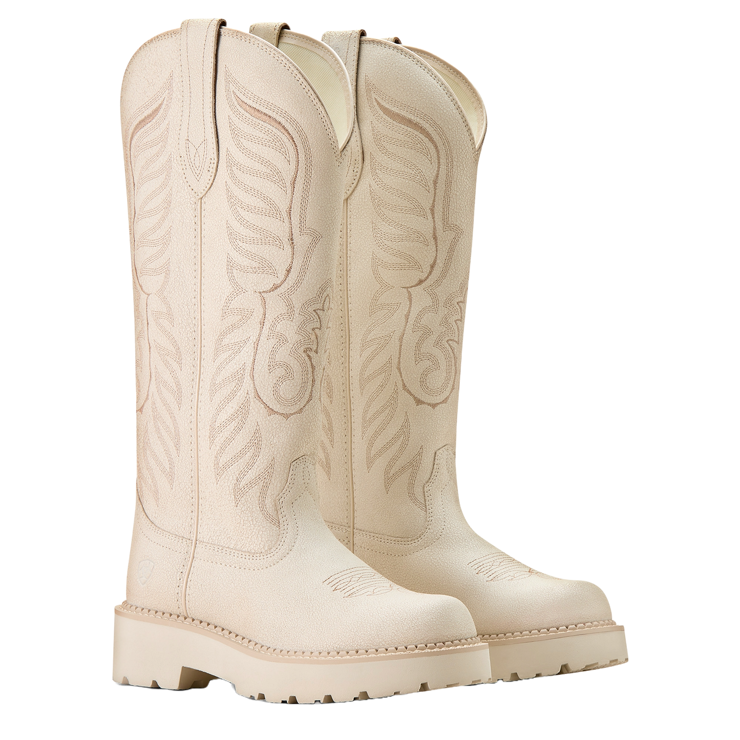 Ariat Ladies Tallbaby Distressed Ivory Western Boot 10053594