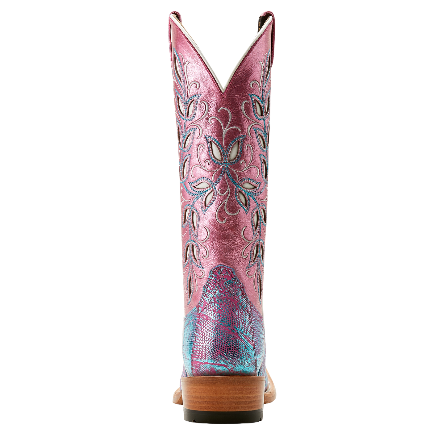 Ariat Ladies Futurity Silk Turquoise Shimmer Lizard Western Boot 10053599