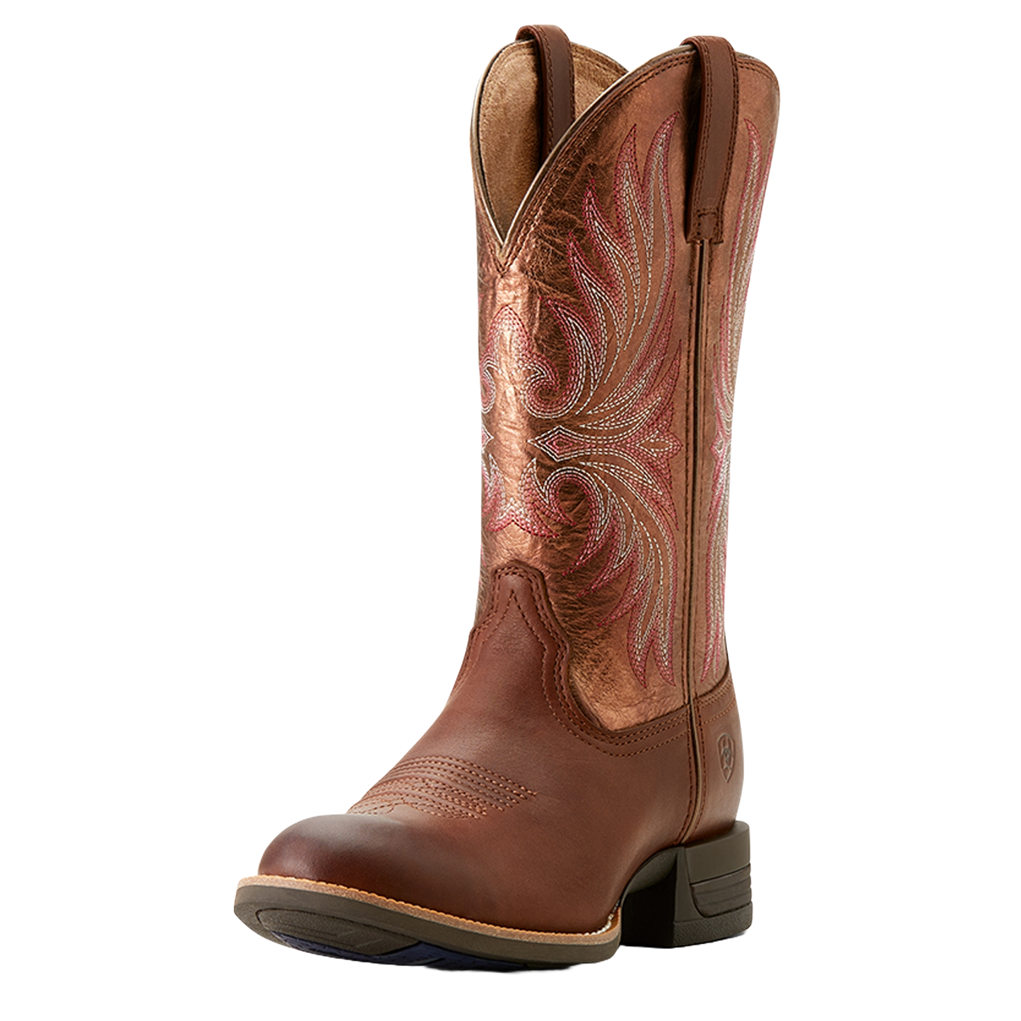 Ariat Ladies Ranahan Embroidered Sienna Saddle Brown Western Boot 10053601