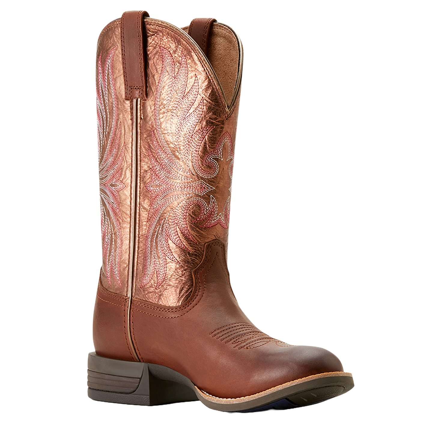 Ariat Ladies Ranahan Embroidered Sienna Saddle Brown Western Boot 10053601