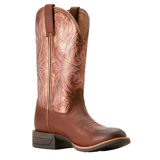 Ariat Ladies Ranahan Embroidered Sienna Saddle Brown Western Boot 10053601