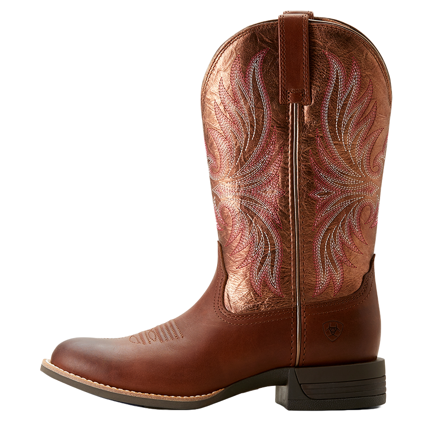 Ariat Ladies Ranahan Embroidered Sienna Saddle Brown Western Boot 10053601