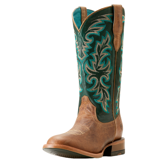 Ariat Ladies Futurity Desperado Gold Coast Brown Western Boot 10053608