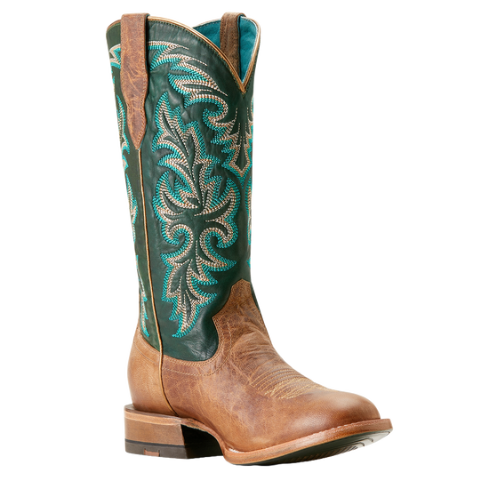 Ariat Ladies Futurity Desperado Gold Coast Brown Western Boot 10053608