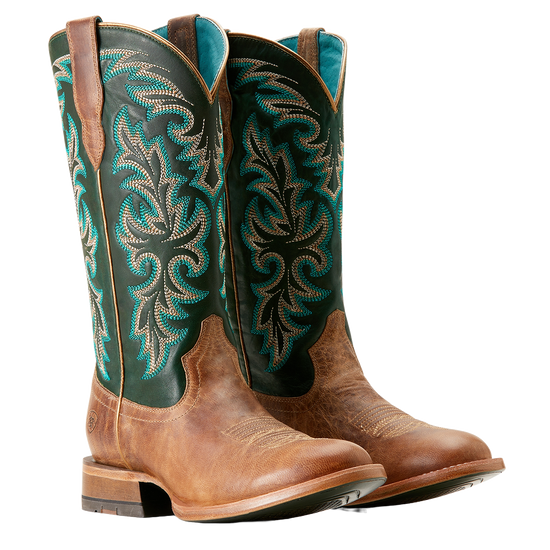 Ariat Ladies Futurity Desperado Gold Coast Brown Western Boot 10053608