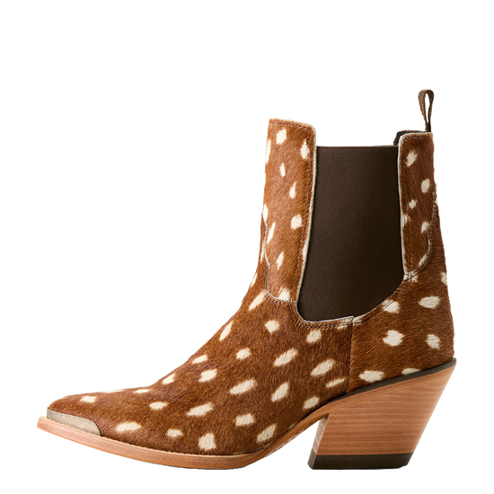 Ariat Ladies Shiloh Deer Print Brown Western Bootie 10053694